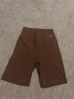 Gymshark x Whitney Simmons Brown High-Waist Bike Shorts